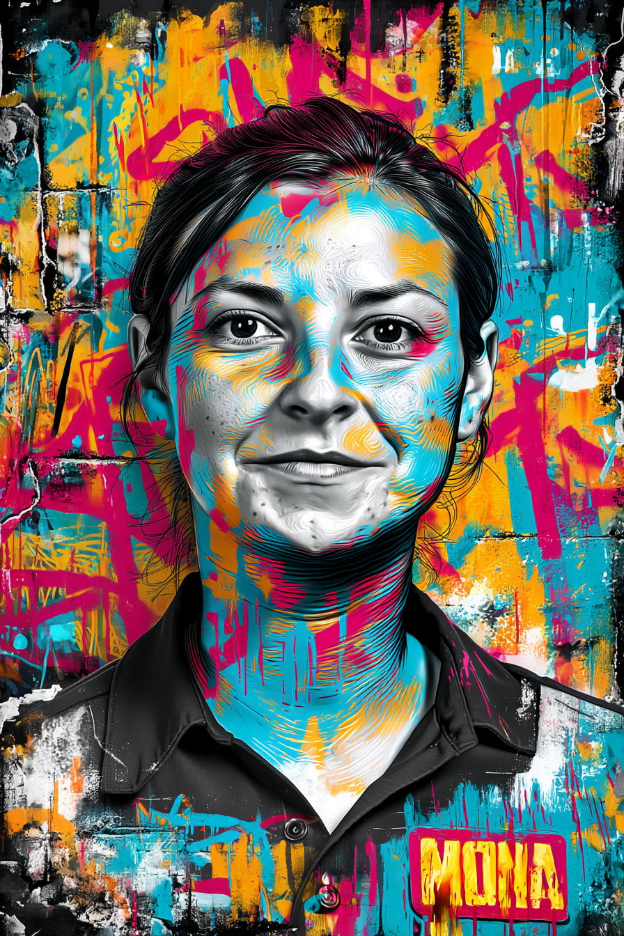 Portrait personnalisé - Peinture expressive